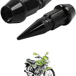 LOVMOTO Universal Spiked Valve Caps,Aluminum Alloy Dustproof and Waterproof Tire Valve Stem Caps, Suitable for Cars, Trucks and Motorcycles (2PCS Black) Comfortable with HF Del-uxe Ec-o-picture-12