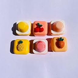 New Cute Fruit Flavoured Moisturizing, Hydrating Lip Balms Set of 2 (Any 2 Random Flavours).10gm-12