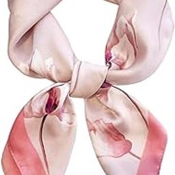 Silk Scarf for Women Neck Hair Scarf For Women Lightweight Fashion Silk Satin Head Scarves Neckerchief for Suit, Blazers, Shirts, Bag-image-95