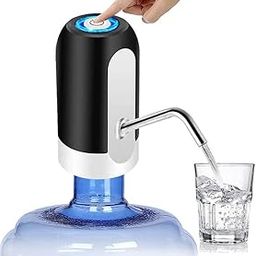 SHOP TRUE Electric Water Bottle Dispenser, Portable Drinking Water Bottle Pump for 2-5 Gallon Jugs with USB Changing (Black)-picture-24