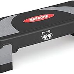 Mapache Premium Professional Training Aerobic Stepper Platform with Stackable Risers, 4 inch-6 inch-8 inch, Workout Steppers for Exercise at Home, Stable & Non-slip Design,Red Black/Grey, 78X43x20cms-5