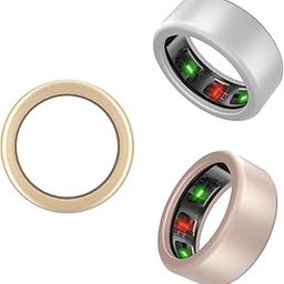 Silicone Ring Protector Compatible with Oura Ring Gen 4/3, Silicone Cover for RingConn Gen 2/1 Working Out Accessories Men Women, M (11/12/13/14/15)-23