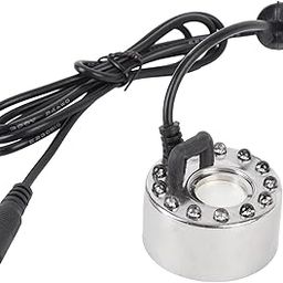 Mist Maker Fogger, 350mL H, LED Light Color Change, Adjustable Atomizer for Pond Rockery, Garden Aquarium, Humidifier (US Plug)-image-63