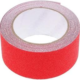 AR Anti Slip Tape, 2in x 18m Non Skid Frosted Tape for Stairs, Hardwood Floor, Indoor Outdoor Stair Steps Treads, Non Slip Traction Strip Red Pack of 1-image-44