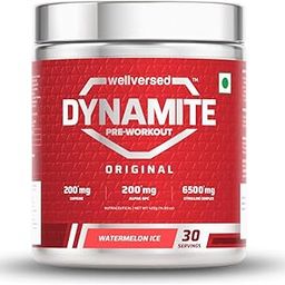 Dynamite Pre-Workout (420g, 30 Servings) | Watermelon Ice | Pre-Workout For Men & Women With 200mg Alpha GPC | 200mg Caffeine | 6500mg Citrulline Complex | 1000mg Creatine-image-85