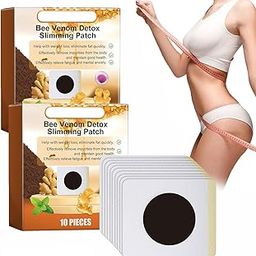 Bee Venom Detox Slimming Patches for Weight Loss – Natural Lymphatic Drainage & Body Shaping Patch – Herbal Belly Fat Burner Sticker for Men & Women – 10 PCS-picture-1