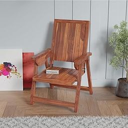 shubam decor sheesham wood standard folding arm chair | foldable easy chair | with arm rest | natural brown finish-image-33