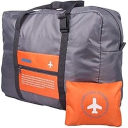 Portable Waterproof Foldable Travel Luggage Bag Multifunctional Shoulder Sport Handbags Duffle Beg Water Resistant Bag Pouch Cloth Storage Organizer Flight Bag for Men & Women (Orange)-image-29