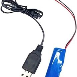Rechargeable Lithium Battery, 3.7V 2000mAh, High Capacity with USB Charger-32