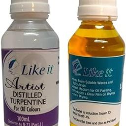 ARROLLIANT Supreme Quality Turpentine Oil Paints And Linseed Oil 100 Ml - Multicolor-picture-18