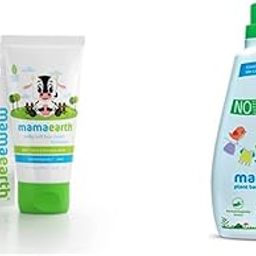 Mamaearth Milky Soft Natural Baby Face Cream for Babies 60Ml&Mamaearth'S Plant Based Baby Laundry Liquid Detergent, with Bio-Enzymes and Neem Extracts, 1000Ml-image-66
