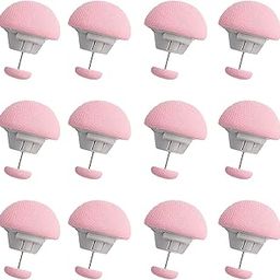 Duvet Clips, Duvet Cover Clips, Sheet Button Fasteners Mushroom Quilt Fixing Pin for Bedding Accessories (Pink, Pack of 12)-image-44