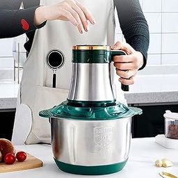 OXMEZA Food Processors Handle, Electric Food Chopper with Bowl Heavy for Kitchen Food Chopper Meat Grinder & Vegetable Fruit Mixer Blender Chopper Juicer for Onion, Nuts Blender (3 LTR)-30