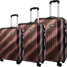 Film Classic Light-Weight & Durable Polycarbonate Brush Rose Unisex Hard Luggage|Set of 3 (L+M+S)|8 Smooth Spinner TPV Wheels| Outer Combi Lock | Trolley Bag-image-60