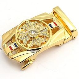 Generic Men's Leaf Clover Automatic Buckle-image-10