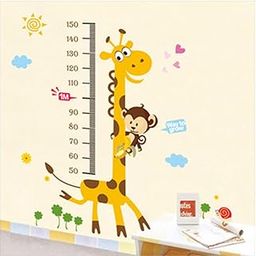 Decals Design 'Kids Giraffe Height Chart' Wall Sticker (PVC Vinyl, 50 cm x 70 cm),Multicolour-17