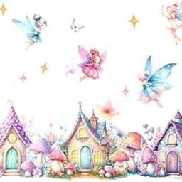 Design Den Decorative Fairy Tails Princes with her Houses Wall Sticker for Home Decoration (91 Cm X 64 Cm)-image-69