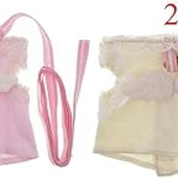 CALANDIS® Small Pet Harness Vest Outdoor Walking Leash for Hamster Mouse Rat Pink-image-3
