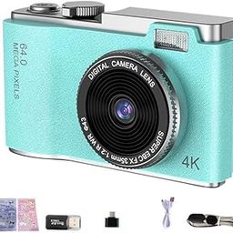 Havilah Kids Camera 2.4 inch Dual-Lens 4K HD CCD Portable Retro Travel Kids Camera(Green)-image-89