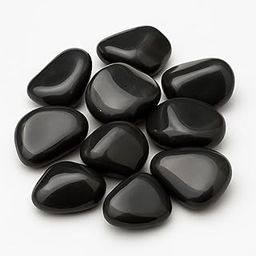 Black Agate Tumble/Pebbles Stone. for Reiki, Crystal, Vastu, Fang Shui Aura, Home Decor, Office Decor, Gifting, Good Luck, showpiece-image-27