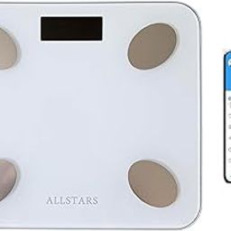 Smart Bluetooth Scales for Body Fat, BMI & Weight Tracking, High Precision, 400 lbs Capacity, Large LED Display, Fitness Health Scale, Smartphone App Sync, White-image-16