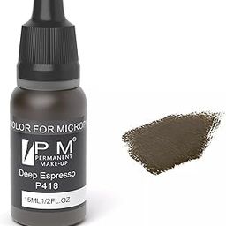 PM Permanent Makeup Cosmetic Color Micro Pigment by BELLE GAGA ™ Eyebrows Permanent Makeup Pigment - Micro Pigment Cosmetic Colour Tattoo Ink Microblading Pigment (P418 Espresso)-picture-18