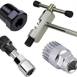 ONBICLE Bicycle Repair Tool Set Chain Cutter Crank Puller BB Tool Sprocket Removal 4pcs Set Combo-13