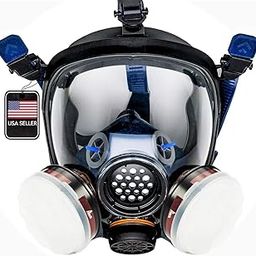 Full Face Organic Vapor, Chemical, & Particulate Respirator - 1 Year Manufacturer Warranty - Reusable Eye Protection Mask-20