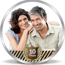 BIS Hallmarked Personalised Anniversary 10/20/50/100 gm 999 Pure Silver Coin by ACPL-image-24
