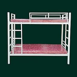 S. K. MODERN ART Metal Bunk Bed for Adults Without Mattress (2.5 x 6 Feet, White Powder Coated)-image-18