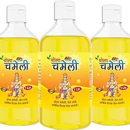 WQT - Chola Chameli Pooja Oil 1000 ML Pack of 3 - yellow For Pooja, Hawan, Hindu Festival, Religious Pooja-image-27