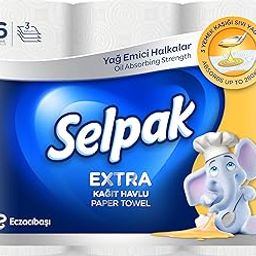 SELPAK Extra Kitchen Towel Tissue Paper 3ply 6 Rolls/Pack with Oil Absorbing Strength-image-22