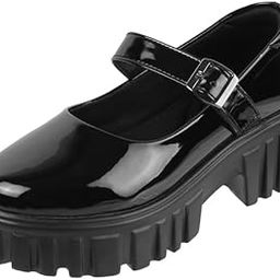 Women Synthetic Platform Block Heel Mary Jane Shoes-image-42