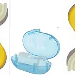 YOS TRENDZ 2-in-1 Baby Toothbrush and Finger Brush Set – Gentle Silicone Brushes for Infants & Toddlers – First Toothbrush Gift Pack for Oral Hygiene (0-3 Years) | U-Shape2Pc(Yellow)+Finger1Pc(Blue)-image-92