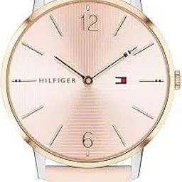 tommy hilfiger Tommy Hillfiger Quartz Pink Dial Pink Leather Strap Watch for Women-picture-45
