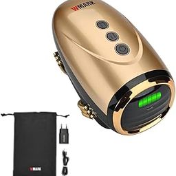 WMARK NG-SM001 Ultra Premium Cordless Salon Barber Home Massager Handheld Massager, USB Charge Vibration Neck/Legs/Hand/Face Massager, 2 Massage Nodes 2600 MAH 13 Hrs Runtime 15 mins timer,Gold-image-41