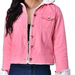 Women's Cotton Blend Blouson Fur Standard Length Jacket-image-81
