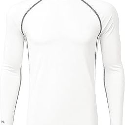 Total Trainerplus Inner T-Shirt for Men Full Sleeves | Compression Fit Dry Stretchable Gym Shirt | Workout Nylon Sportswear Top White XL-20