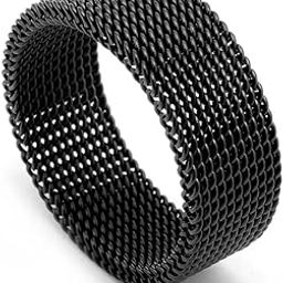 Rings for Men Combo Boys Boyfriend gents friends girls Blue gold silver ring for men Black Ring for Boys Stainless Steel Chain finger Rings Stylish Fashion thumb band for mens gifts 411-image-63