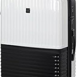 Rolling Trolley Luggage Bag with Wheels (White- Black, 20-24-28)-image-83