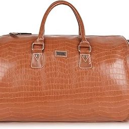 Vegan Leather Croco Pattern Casual Unique Design Travel Shoulder Crossbody Daytrip Business Trip Unisex Duffle Bag-image-52