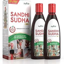 Saptarishi Sandhi Sudha Joint Pain Relief Oil, Suitable For Men And Women Joints Pain, Knee Pain, Neck Pain, Back Pain, Shoulder Pain Muscles Pain - Pack of 2 (60+60ml)-image-23