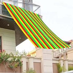 SAI PRASEEDA 90% UV Protection Garden_Balcony_Terrace Shade Net_3 M X 10 Meters_10 X 33 Feet_Multicolor Color with 1 Blade_30 Tags_30 Clamps..-22