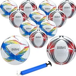 Xcello Sports Soccer Ball Size 4 Assorted Graphics with Pump (Pack of 12)-16