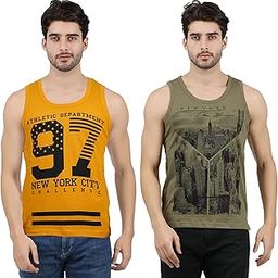 Men's Cotton Printed Regular Fit Vest-image-93