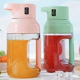 HKMYPAR 1.5L Portable USB Rechargeable Juicer Cup Portable Blender for Shakes and Smoothies, 8 Blades Juicer Cup for USB Rechargeable,Personal Blender with One Touch Operation,-image-20