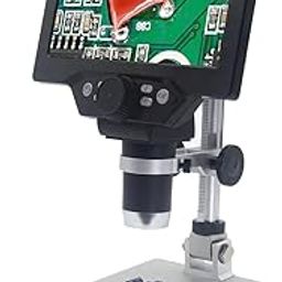 SCHOFIC G1200 12MP Digital Microscope 1-1200X Continuous Zoom Magnifier Optical Instruments 7" HD-15