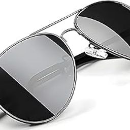 Polarized sunglasses for men and Women Uv 400 Protection Aviator Shape Cooling Goggles Black Shade Sunglass (Italic)…-image-15