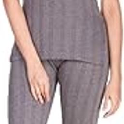 Ultra Thermal Solid Sleeveless Round Neck Women Top & Pyjama Set-image-83