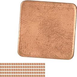Ubersweet® Copper Heatsink, 100 PCS Burr Free Copper Pad Shim for IC Chips for Laptop (15 * 15 * 0.3mm)-picture-11